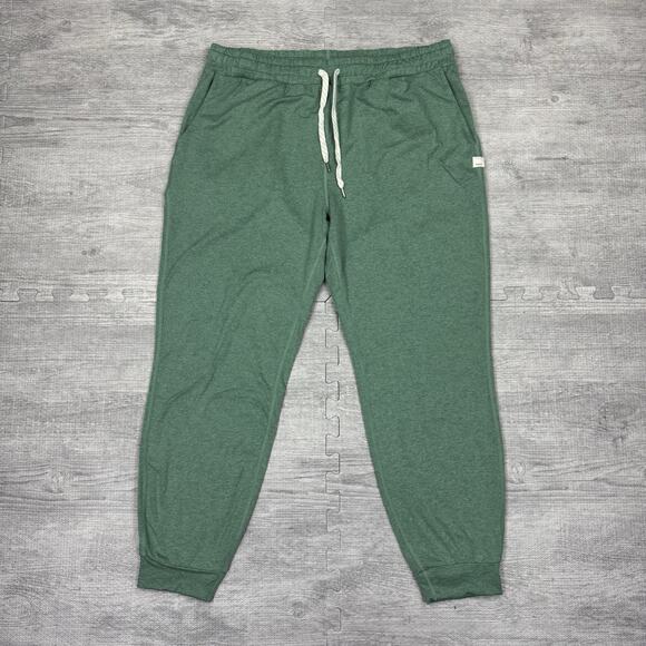 Vuori Performance Jogger Pants Womens Sz XL Green Athletic Drawstring VW303 EUC - Picture 1 of 8